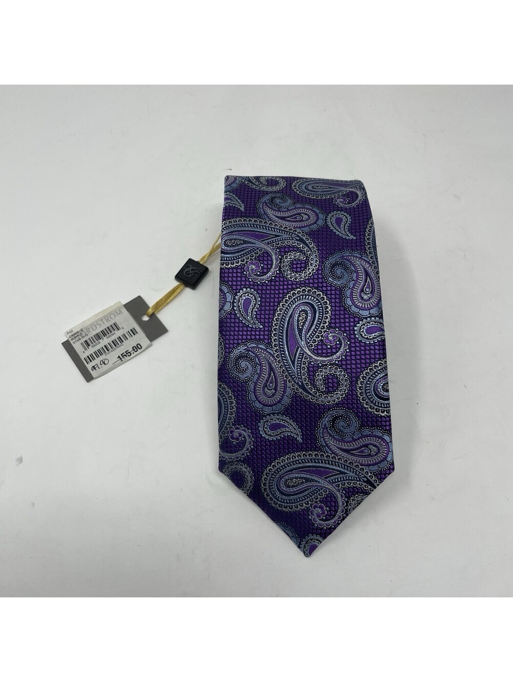 CANALI Purple Silk Paisley Men’s Tie Made In Italy